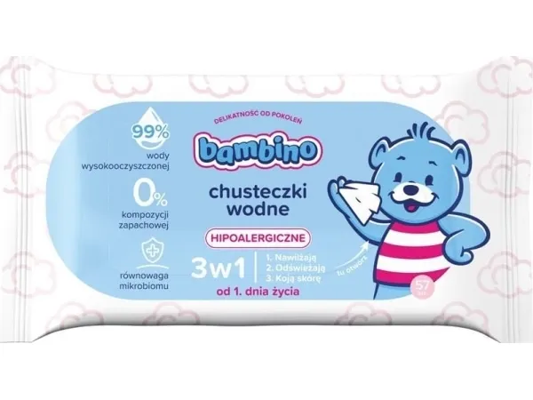 BAMBINO/Water wipes 3in1 57pcs