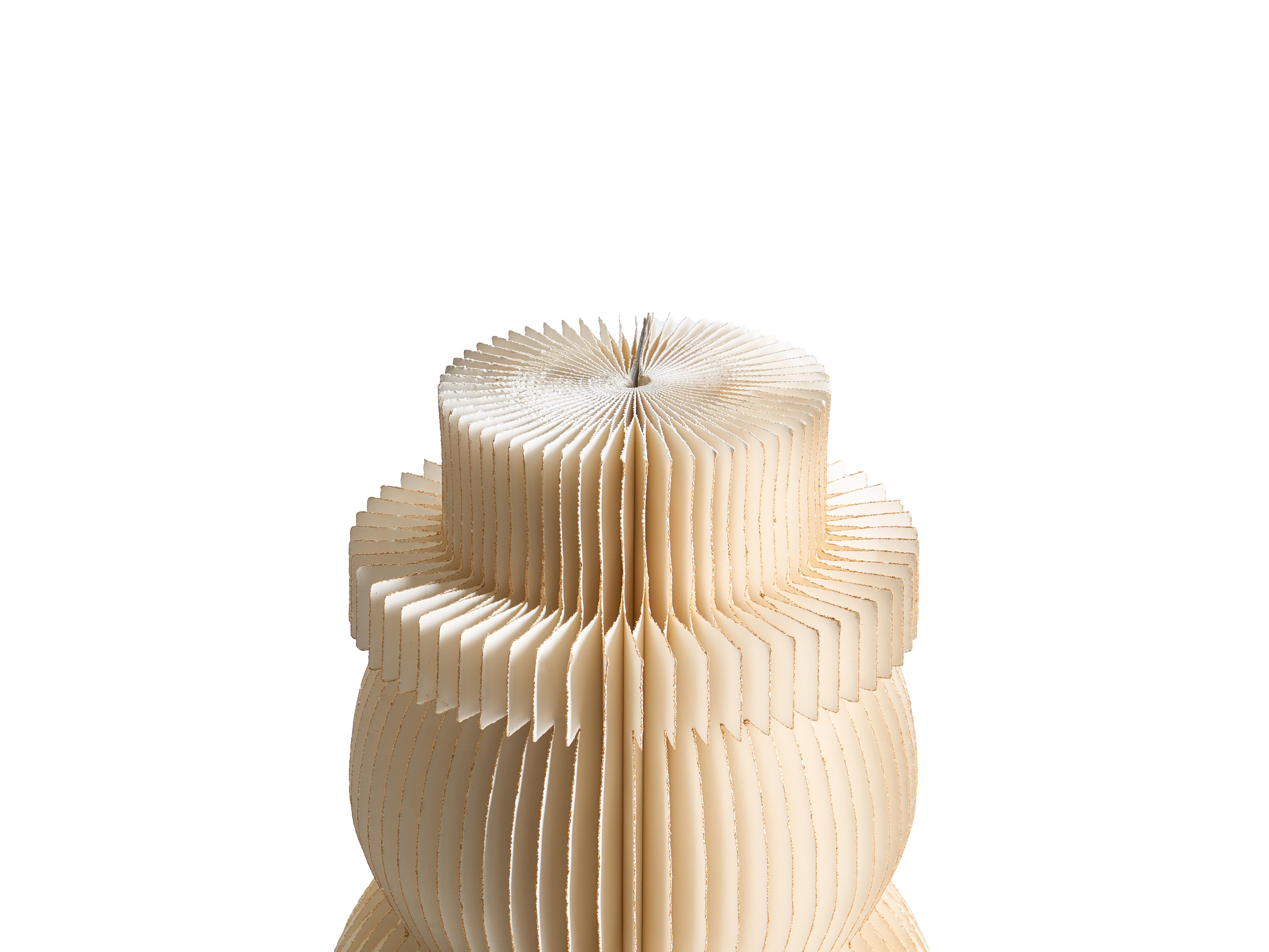 Kerstdecoratie Tafellamp BANGA Sneeuwpop 51 cm Beige