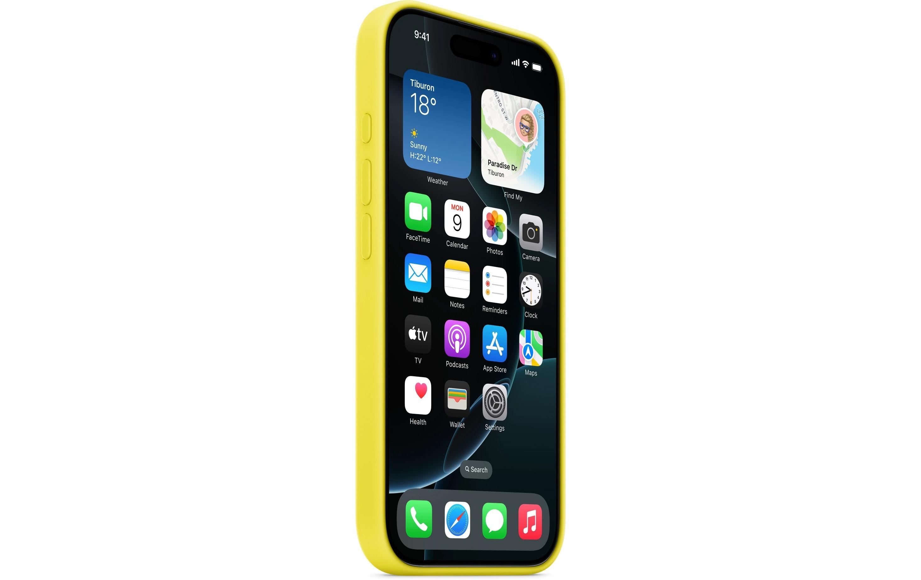 Silicone Case mit MagSafe iPhone 16 Pro SternfruchtSilikon-Backcover mit «MagSafe» für das Apple iPhone 16 Pro