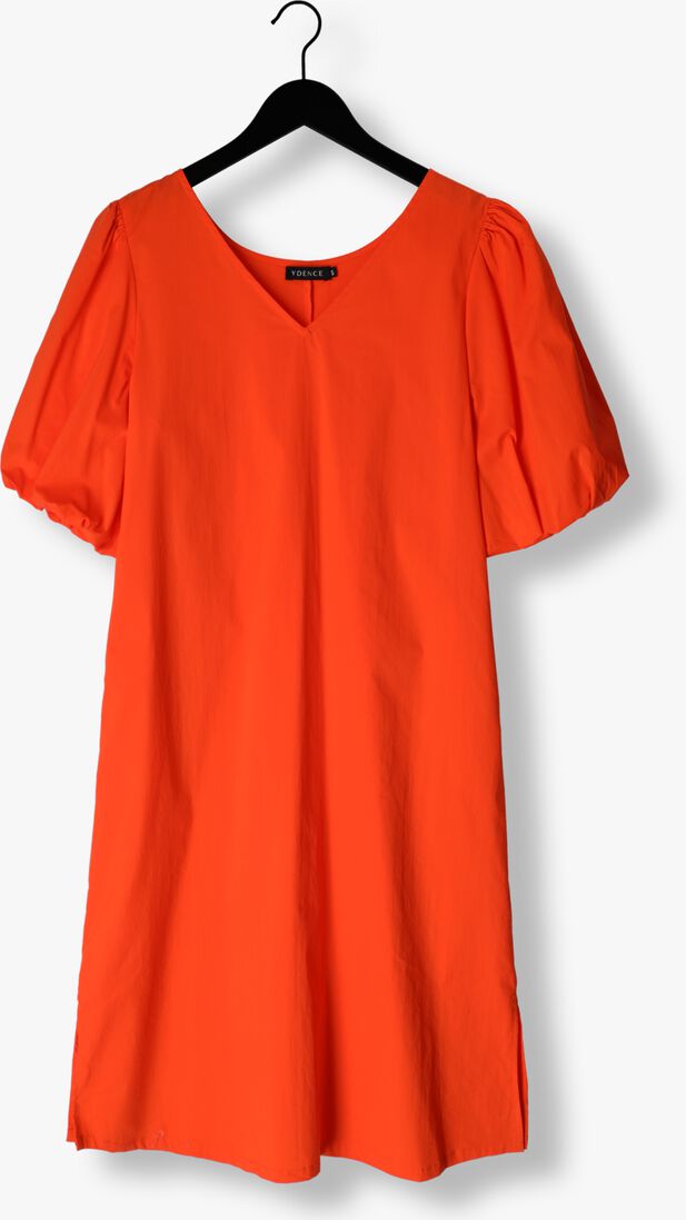 YDENCE oranje ydence midi jurk dress juul