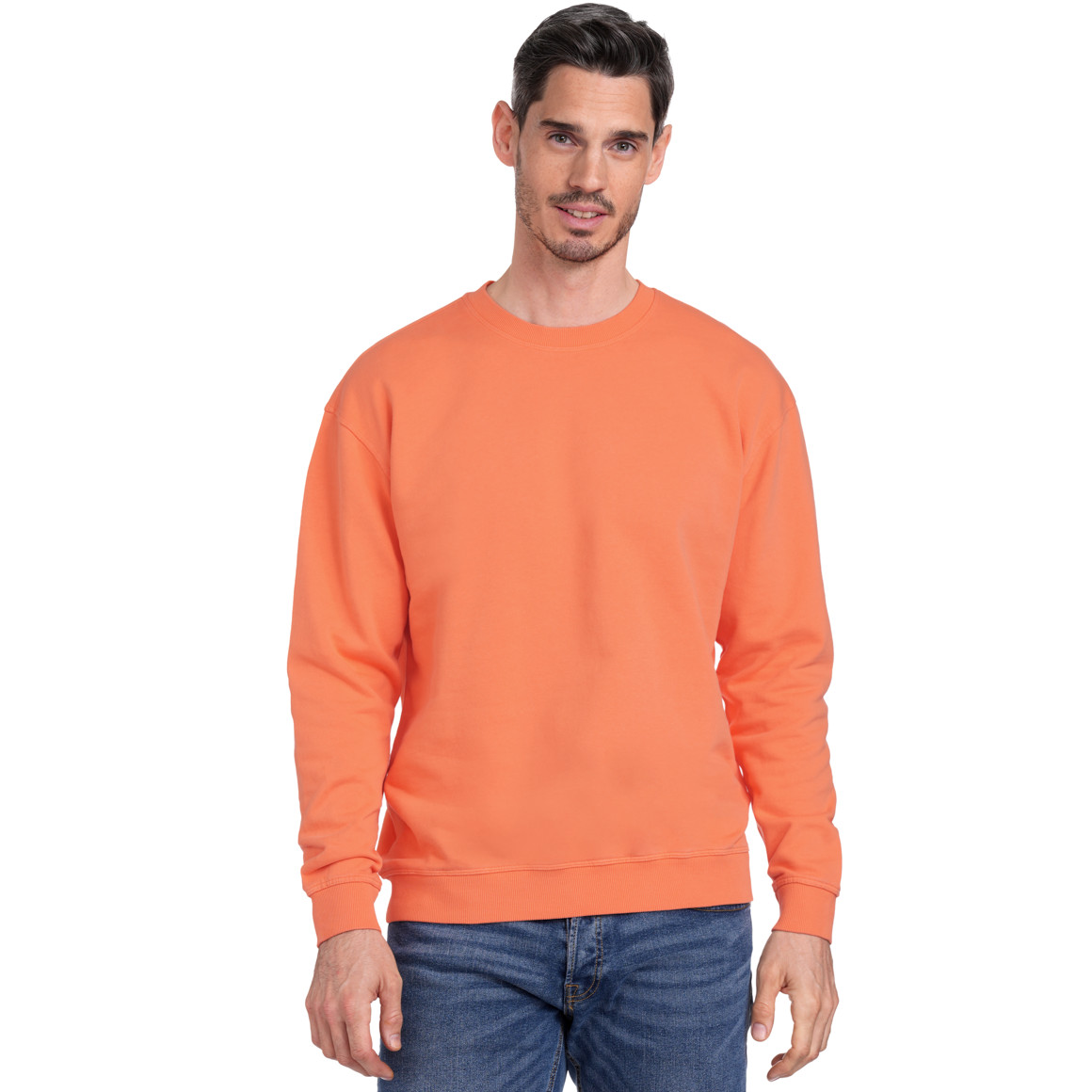 VanVaan Herren Sweatshirt unifarben orange