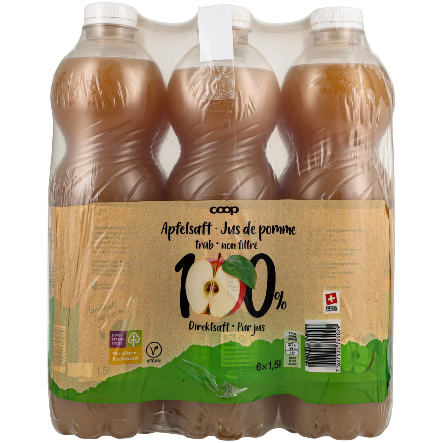 Apfeldirektsaft trüb 6x1.5l