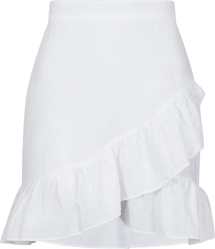 Neo Noir Bekka Linen Skirt White