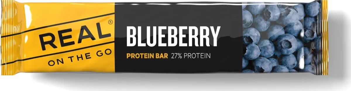 Real Turmat OTG Proteinbar Blåbær Og Bjørnebær