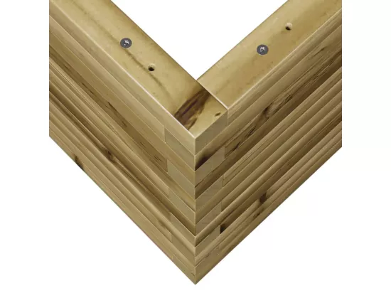 Jardinière bac lit surélevé bois marron 90 x 40 x 45.5 cm 02_0037975