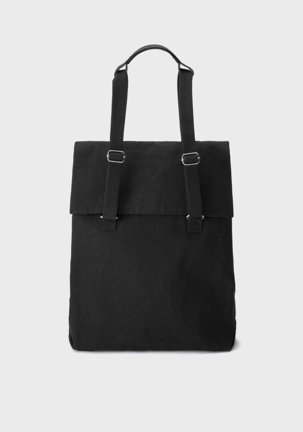 Qwstion Bananatex Flap Tote Medium All Black