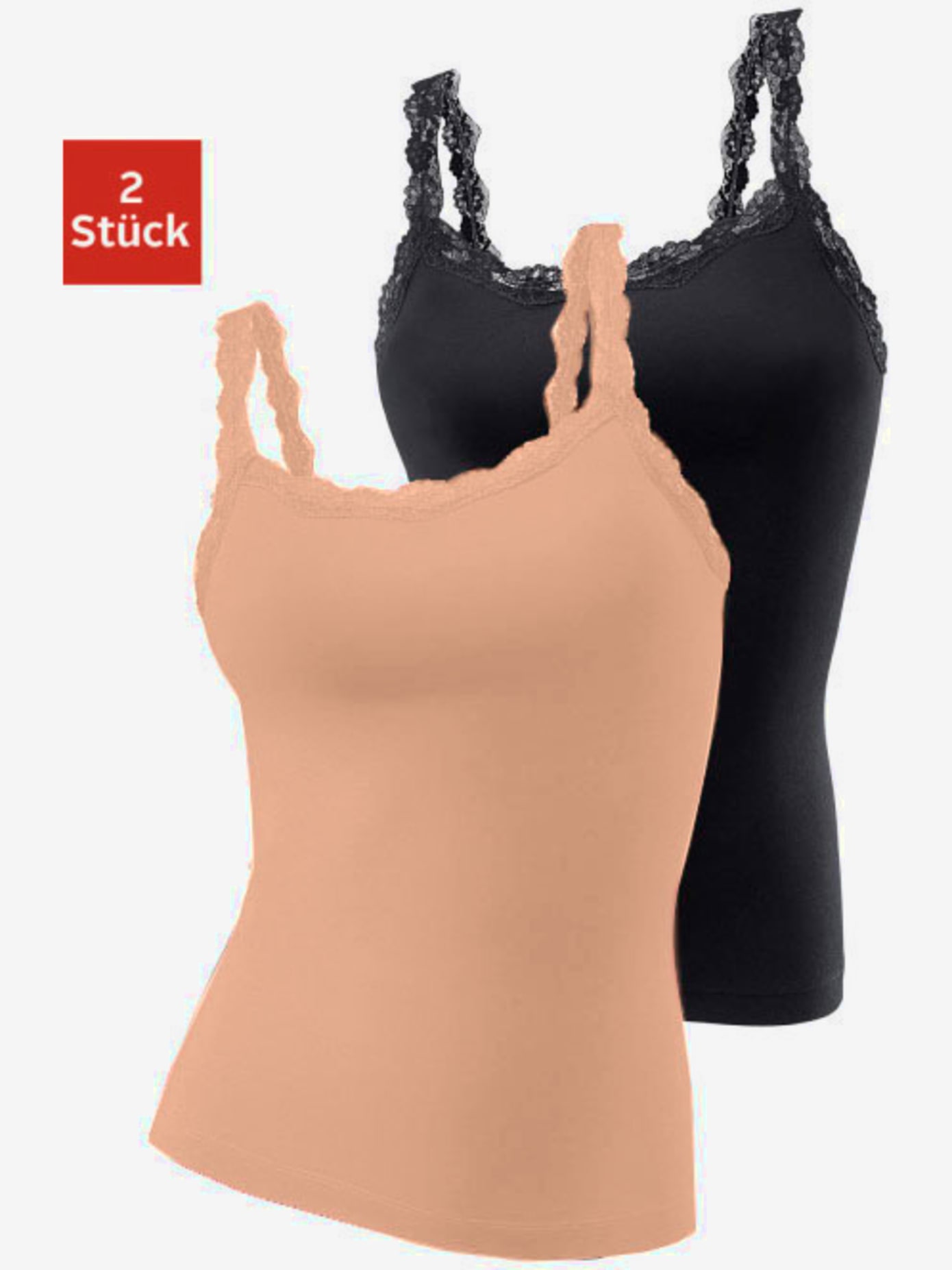 Chemise lot de 2 débardeurs en lascana