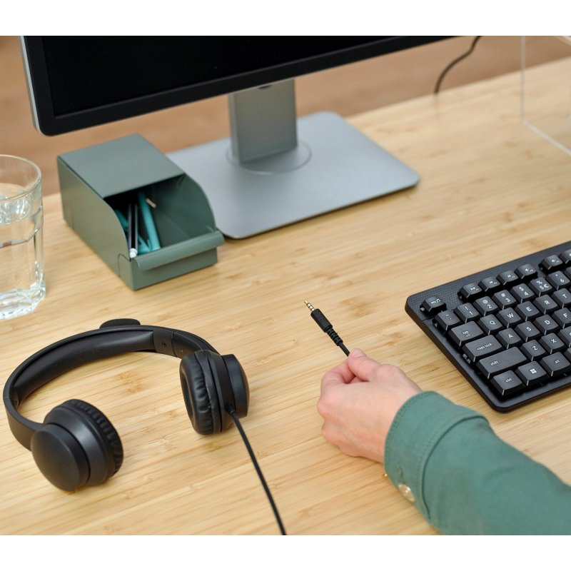 Trust HS-150 Casque avec fil Arceau Bureau/Centre d'appels, noir