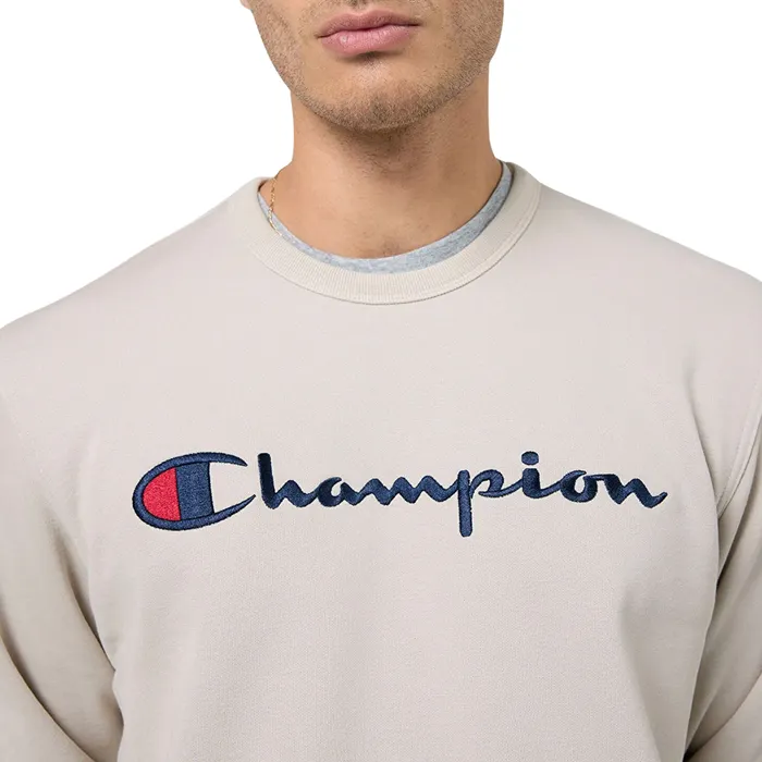 Champion Big Logo Fleece Crewneck Sweater Heren