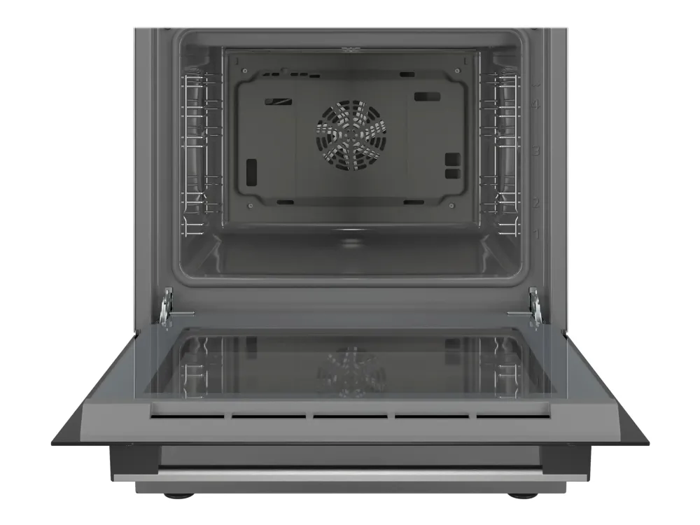 Bosch Serie | 4 HKR39A250U - Komfur - fritstående - bredde: 60 cm - dybde: 60 cm - højde: 90 cm - med selv-rengøring - rustfrit stål