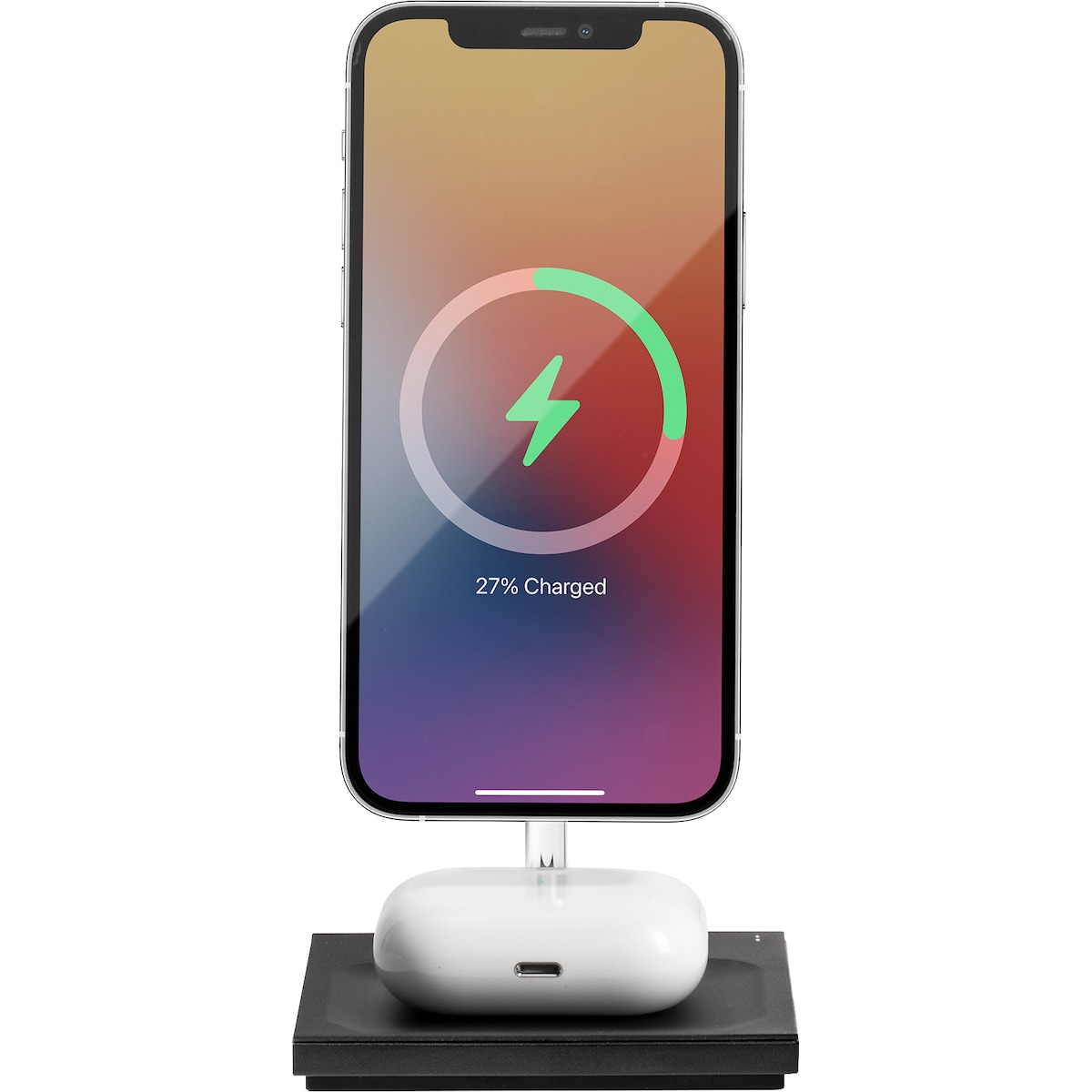 Native Union Snap 2i1 MagSafe trådløst ladestativ (sort)