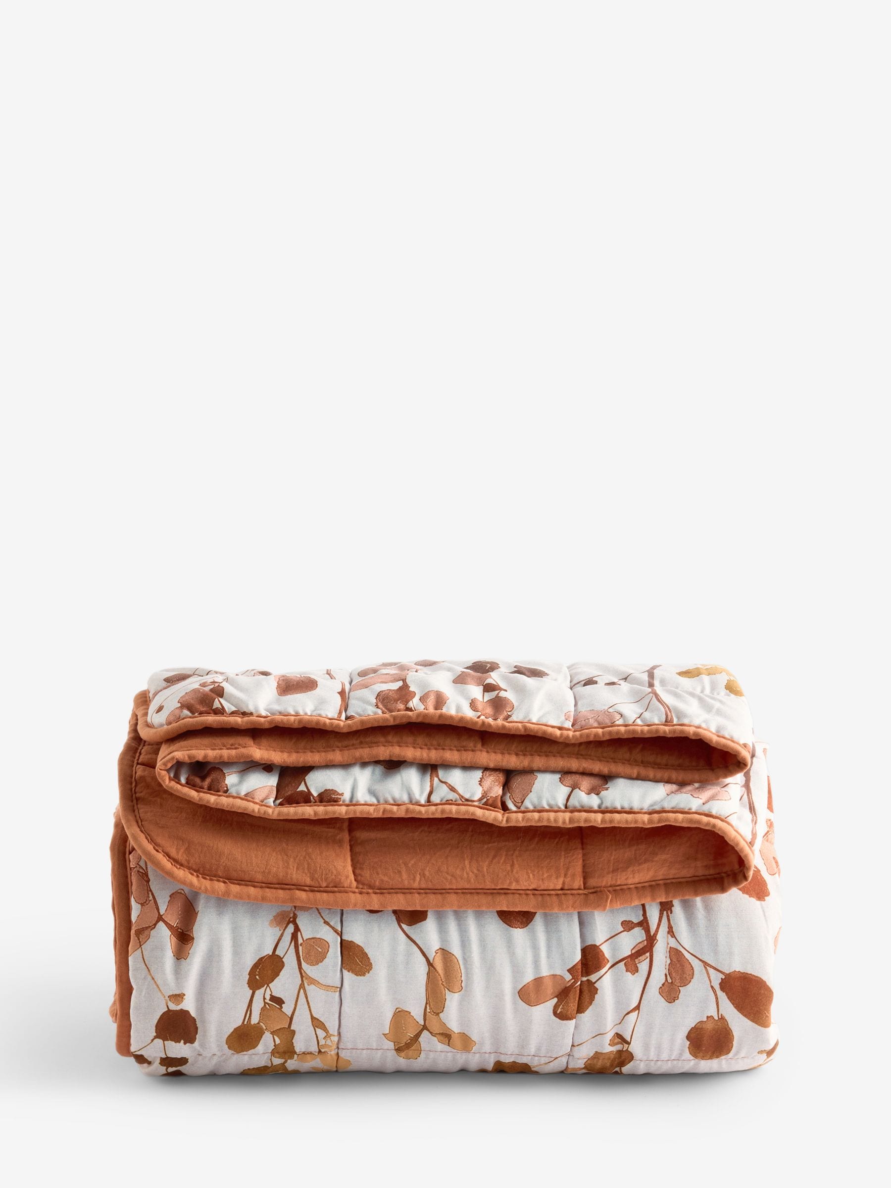 Honesty Floral Print Reversible Bedspread