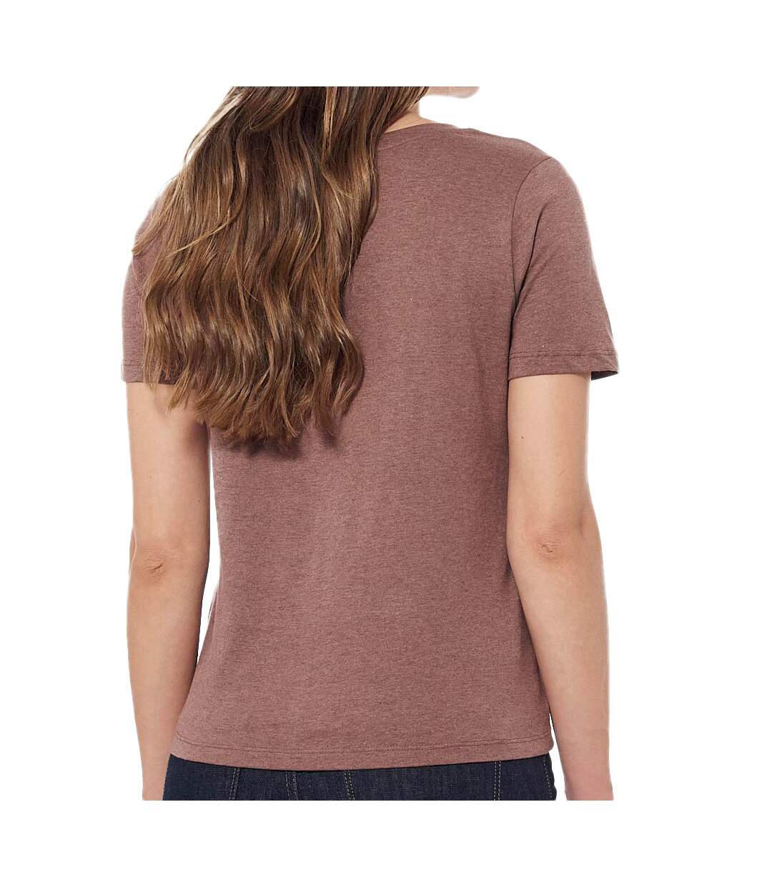 T-shirt Marron Femme Kaporal Final