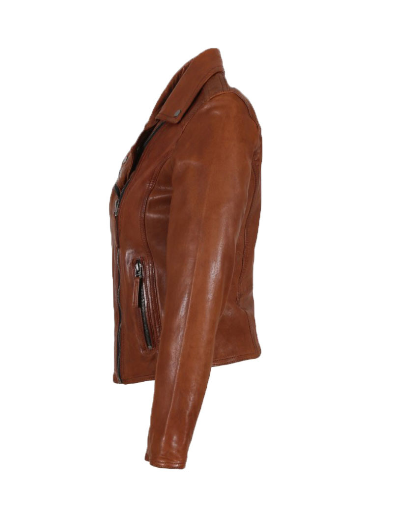OAKWOOD PERFECTO CUIR FEMME CLIPS LAVÉ WHISKY