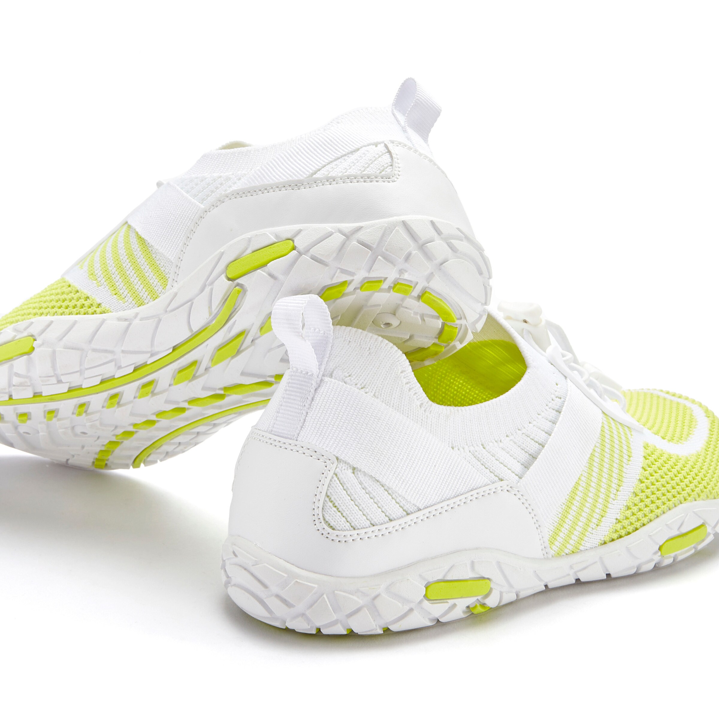 LASCANA Sneaker in weiß/lime
