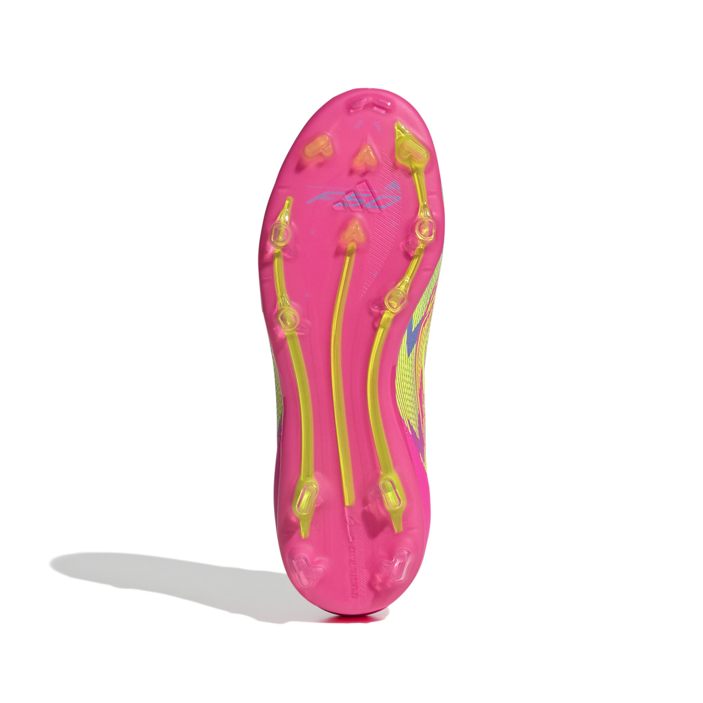 Adidas F50 Elite Gras Voetbalschoenen (FG) Kids Roze Neongeel Blauw