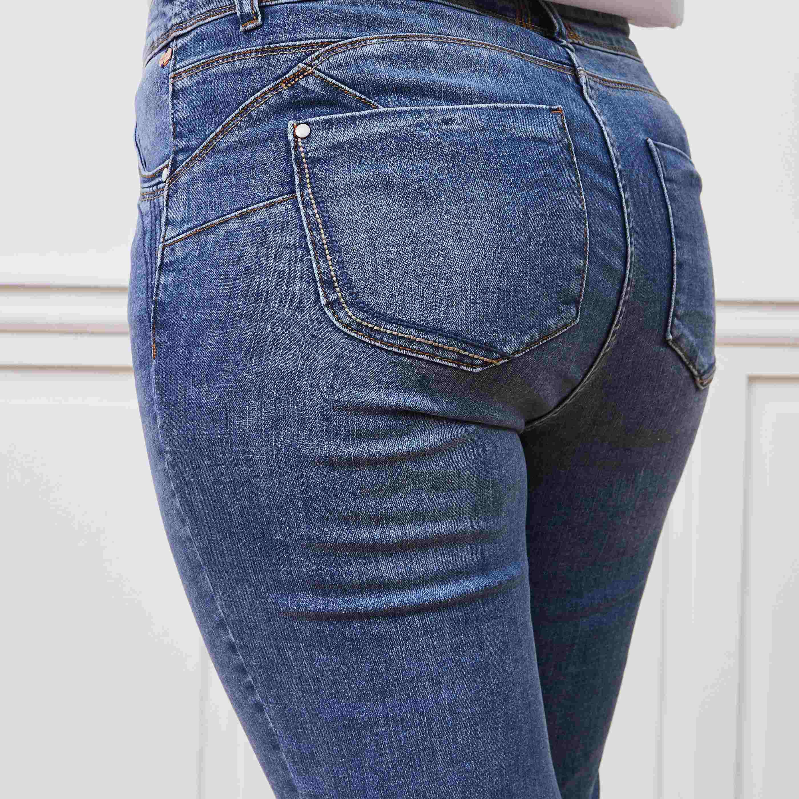 Jean slim push up RIO femme - STONE