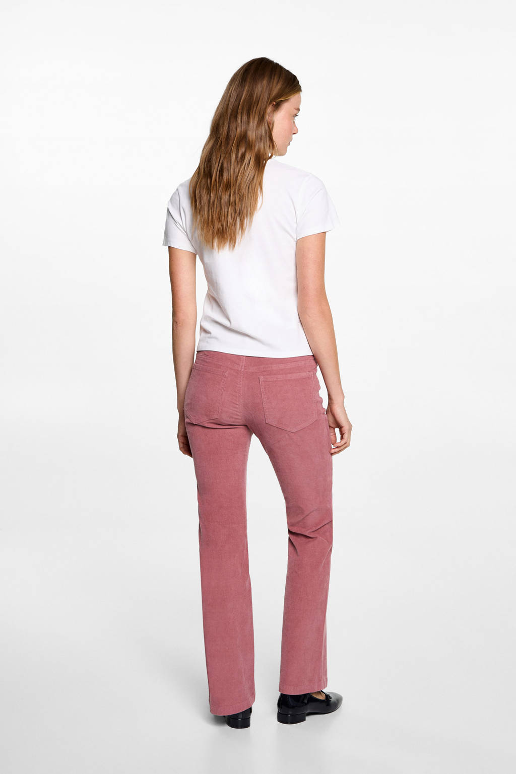 MANGO TEEN broek donkerroze