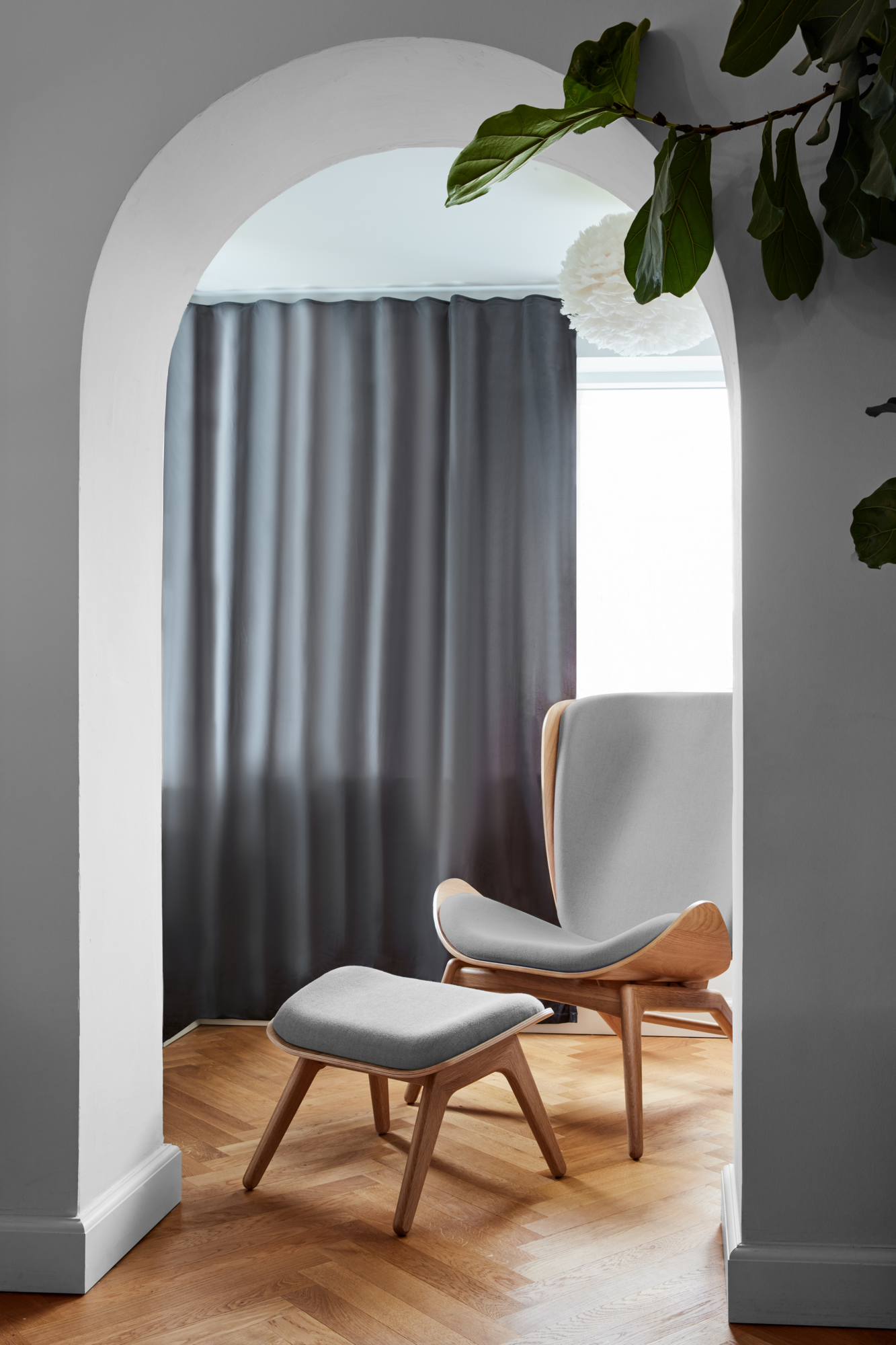 Fauteuil The Reader naturel Sugar Brown