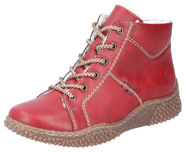 Rieker Winterboots  , Schnürboots, Stiefelette, High Top Sneaker mit Innenreissverschluss