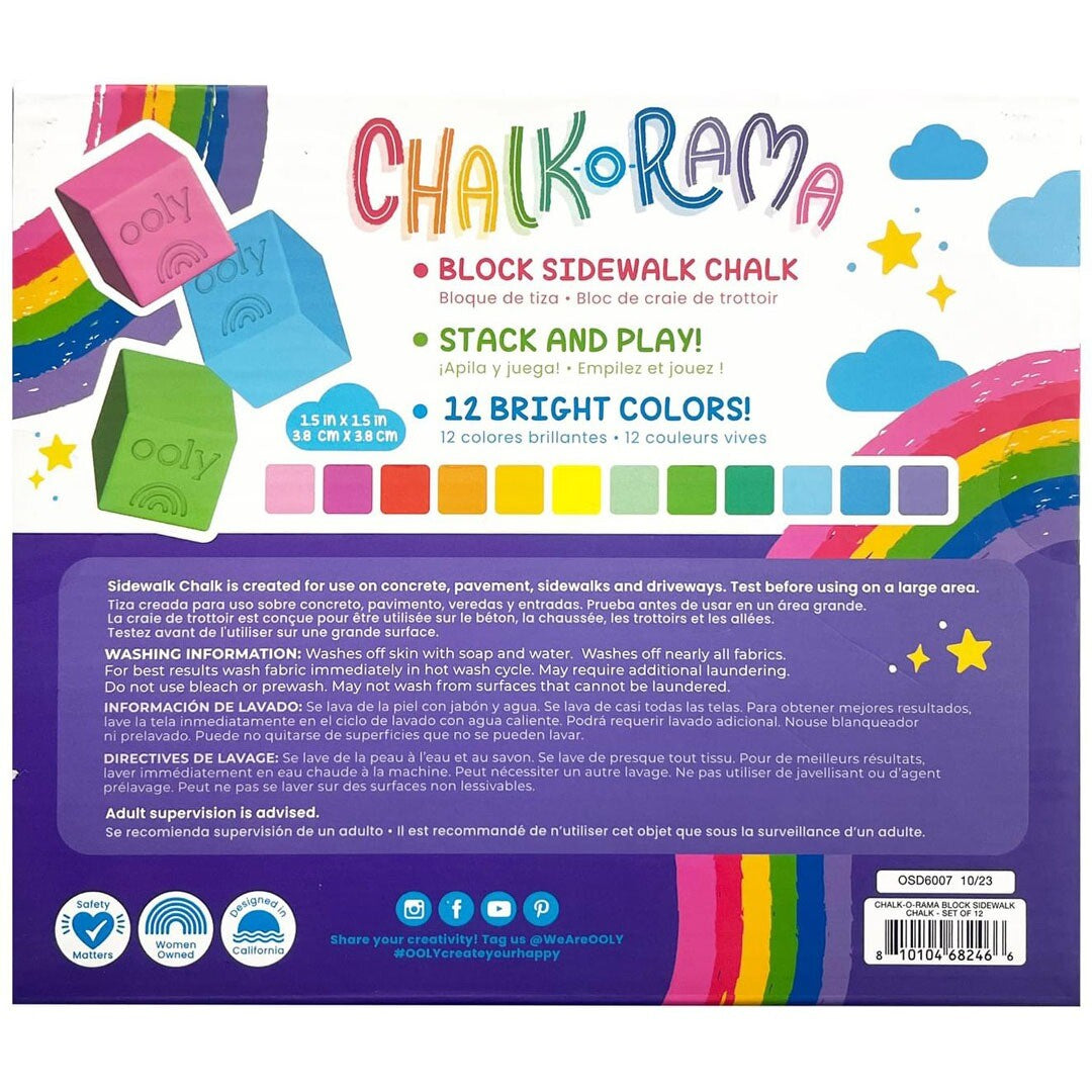 Ooly stoepkrijt chalk-o-rama - 12st