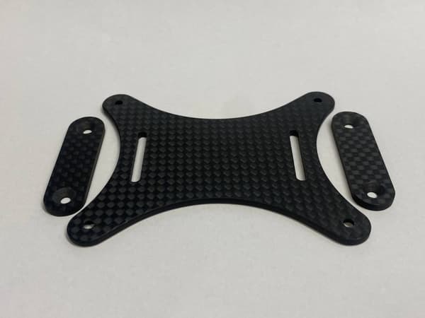 AOS-RC AOS7 Freestyle Reservedel - Mid X-Plate