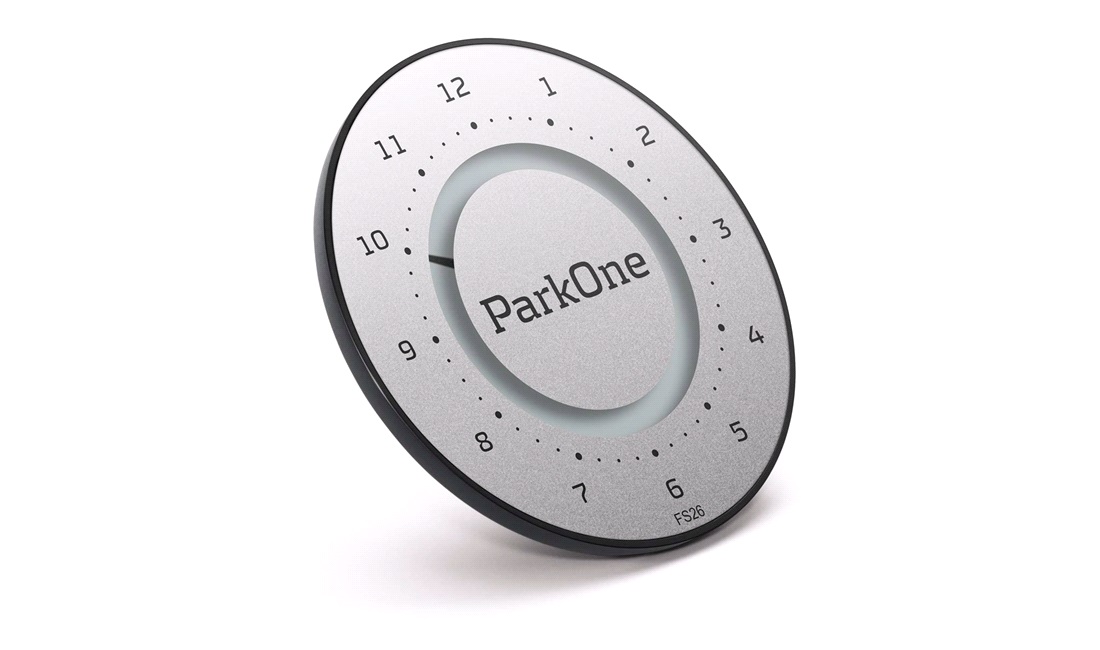 Elektronisk p-skive ParkOne 2 Titanium Silver
