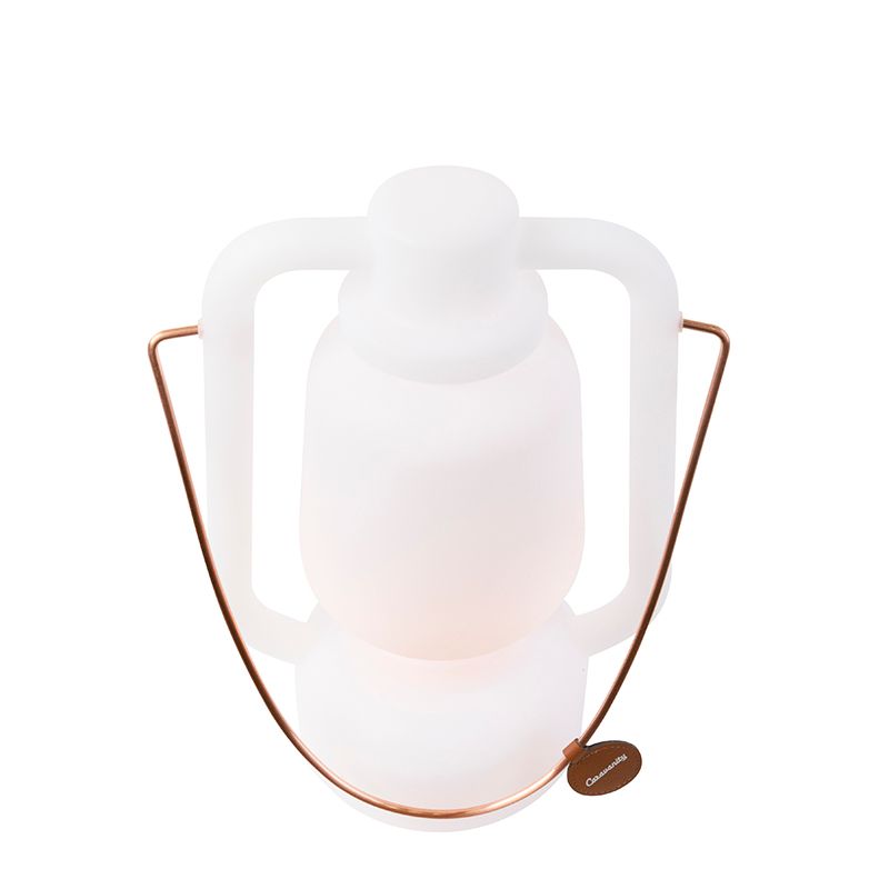 Tafellamp oplaadbaar 30 cm IP44 wit - Storm Small
