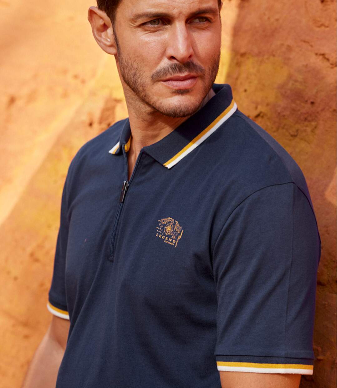 Lot de 2 Polos Col Zippé Explorer