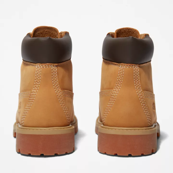 Bota Timberland Premium de 6 polegadas para jovens na cor amarela