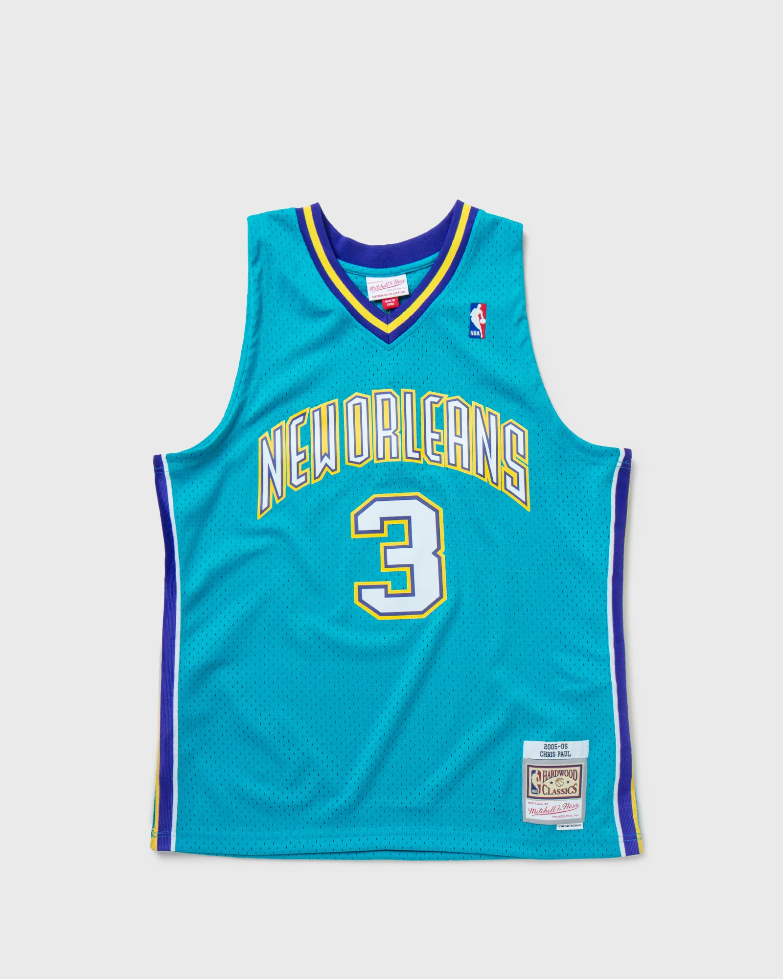Mitchell & Ness NBA SWINGMAN JERSEY NEW ORLEANS HORNETS ROAD 2005-06 CHRIS PAUL #3