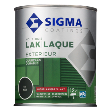 Sigma Exterieur buitenlak hoogglans RAL 6009 dennengroen 750 ml