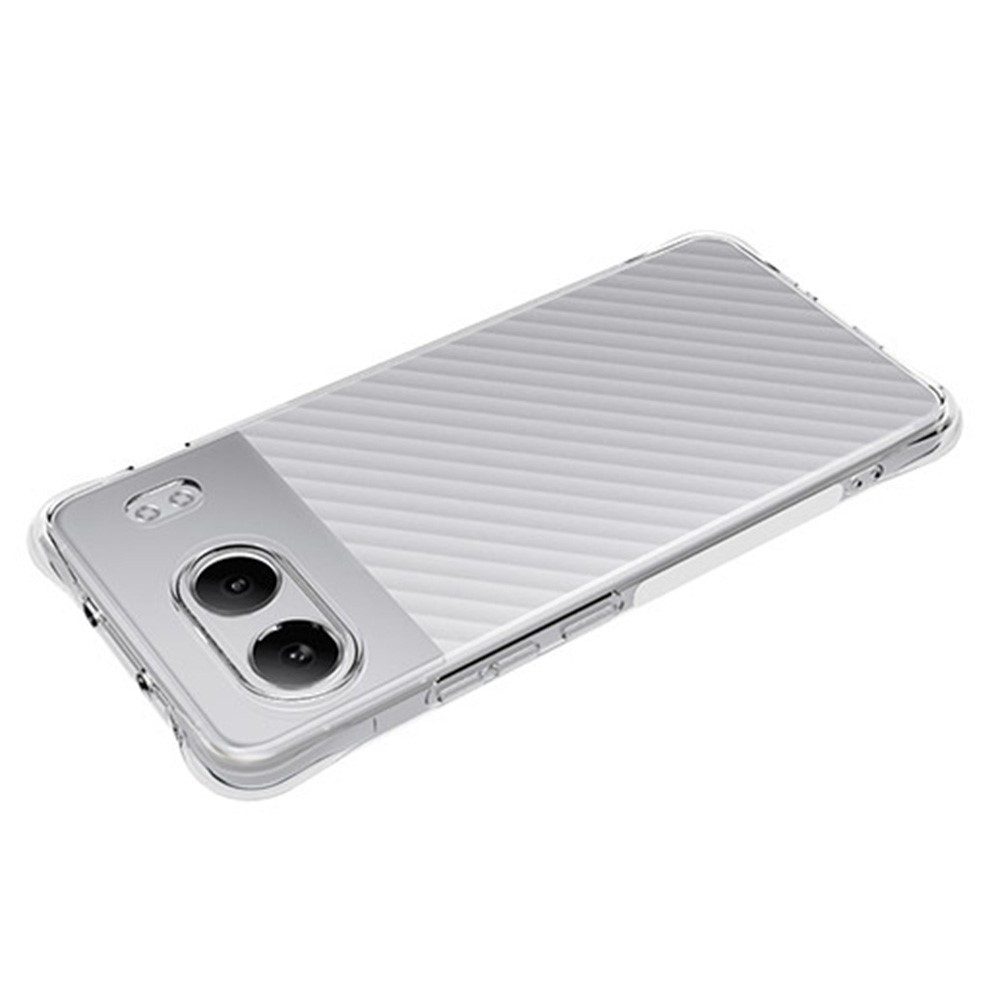 OnePlus Nord 4 Gummi Case Schutzhülle mit Air Cushion Fallschutz   Kameraschutz - Transparent