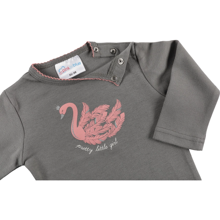 pink or blue Langarmshirt Feather grey