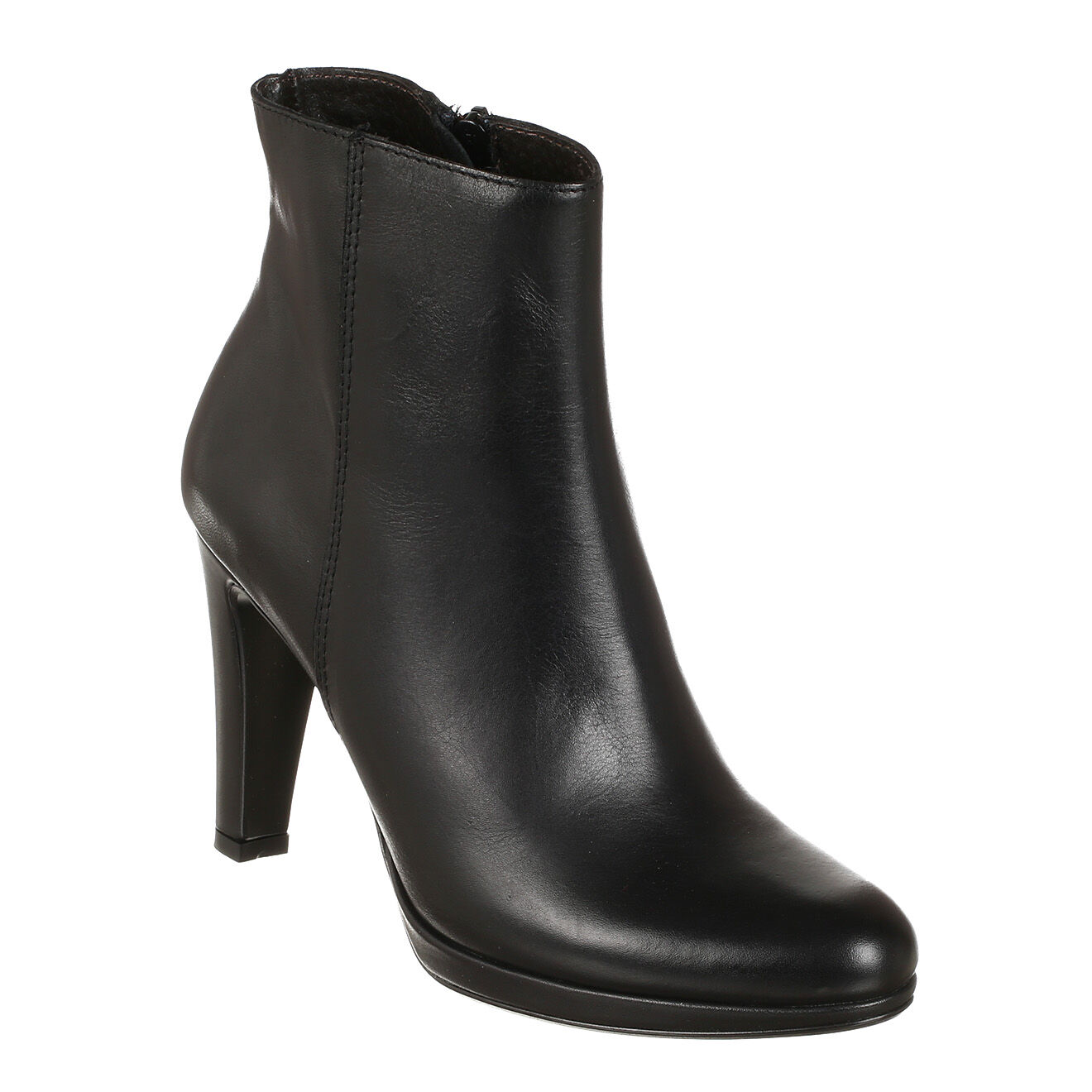 Eqiq Bottines en Cuir noires - Talon 6.5 cm