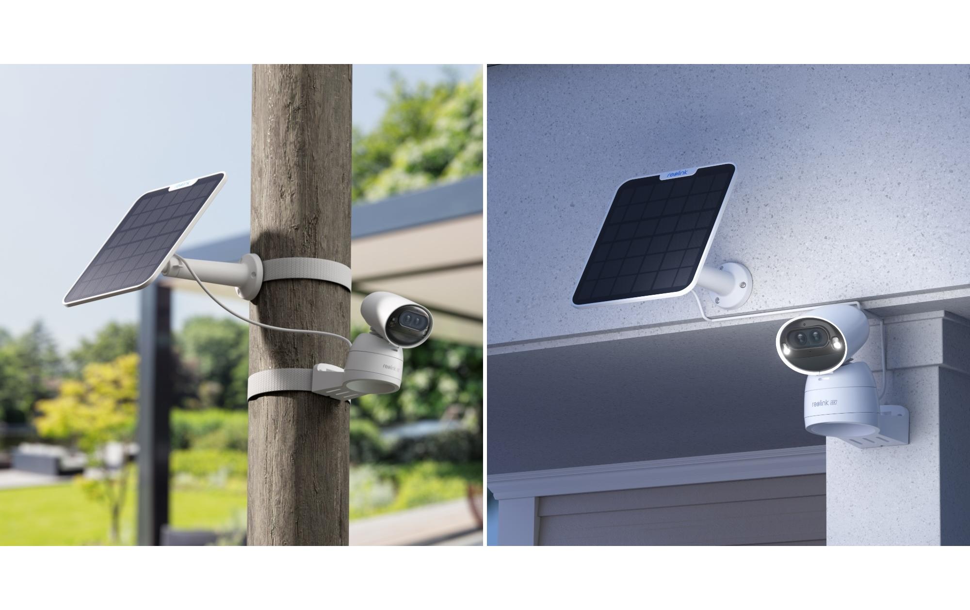 Netzwerkkamera Argus B730 Solar + 64 GB<br>4K WLAN Solar Akkukamera mit Weitwinkel- & Teleobjektiv, Auto-Tracking, Auto-Zoom und Solar Panel