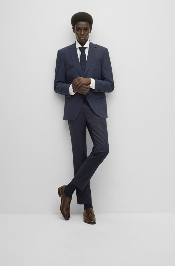 BOSS BOSS Men Business Clothing Trousers Blå