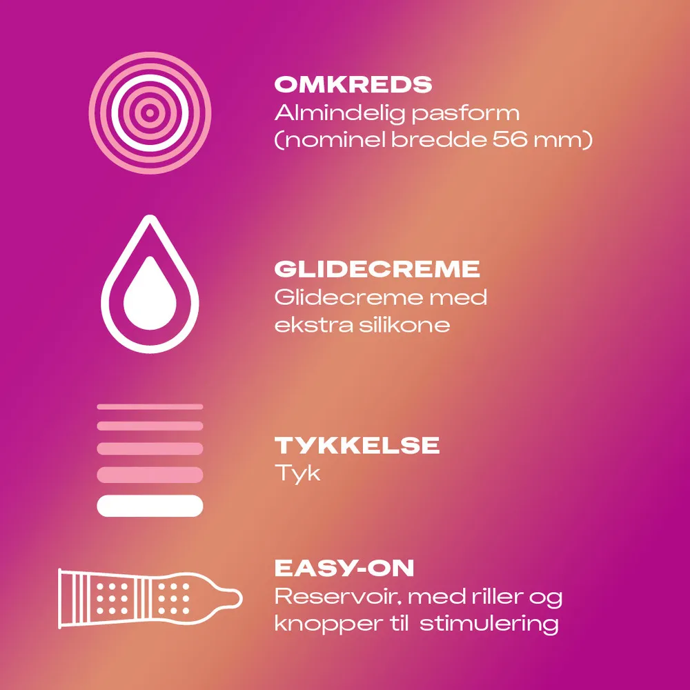 Durex Pleasure me kondomer - 10 stk.