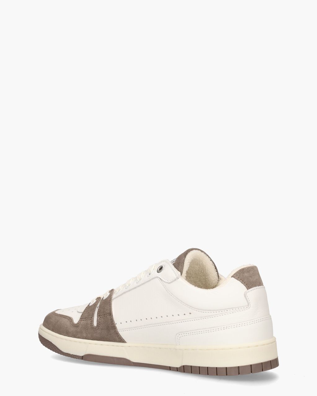 Mercer Amsterdam The Brooklyn M Wit/Taupe Herensneakers