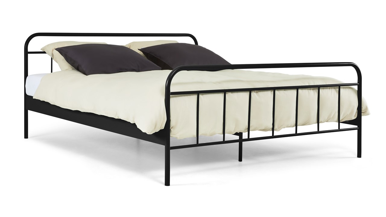 Bed Alex 2-persoons zwart