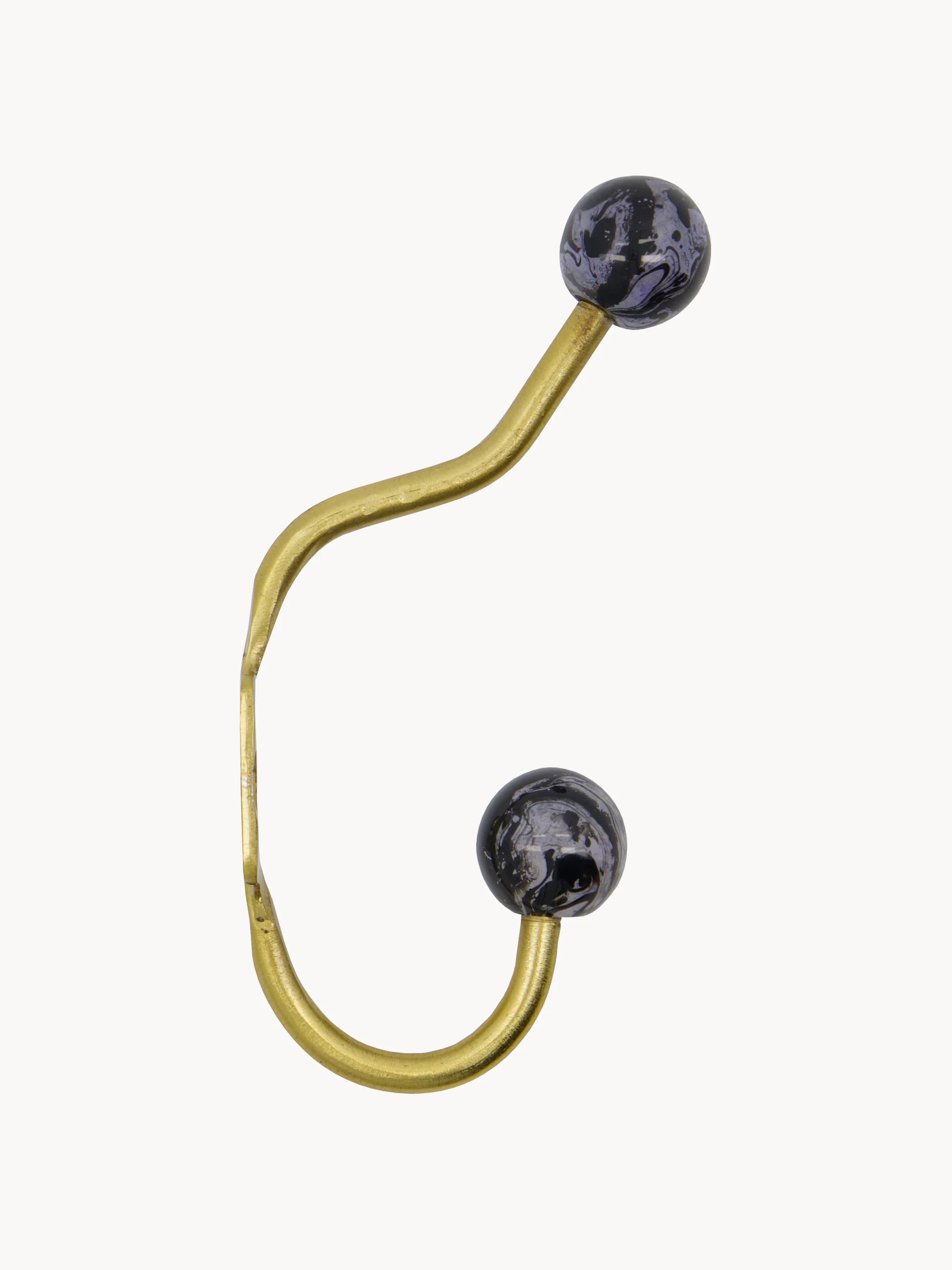 Handgemaakte metalen wandhaken Ball, 2-delig