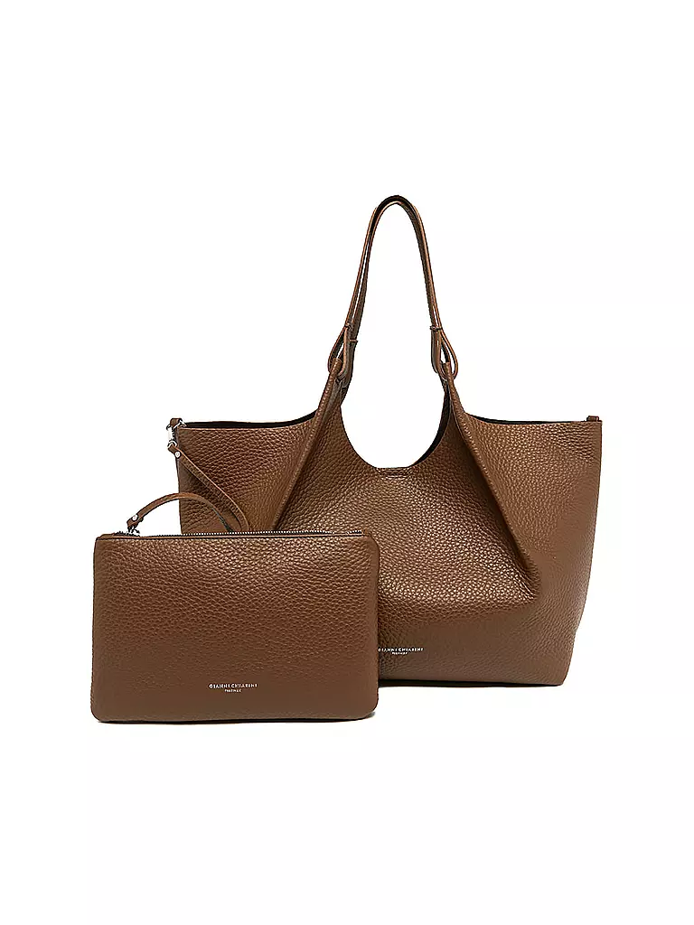GIANNI CHIARINI Ledertasche - Hobo Bag DUA braun