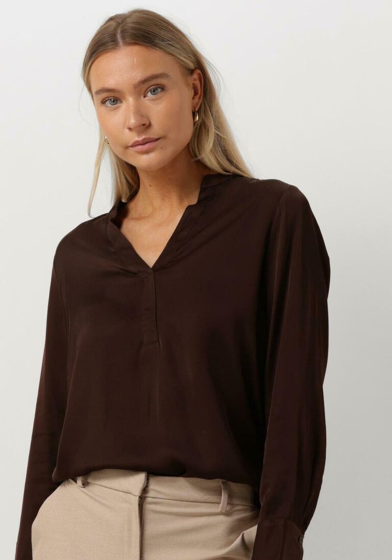 SELECTED FEMME bruine selected femme blouse slfmaribell ls satin top b