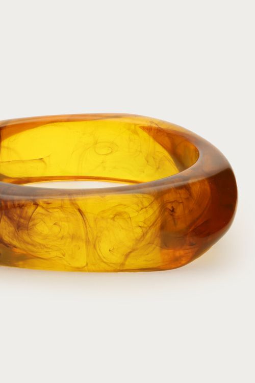 Bruine melange resin bangle