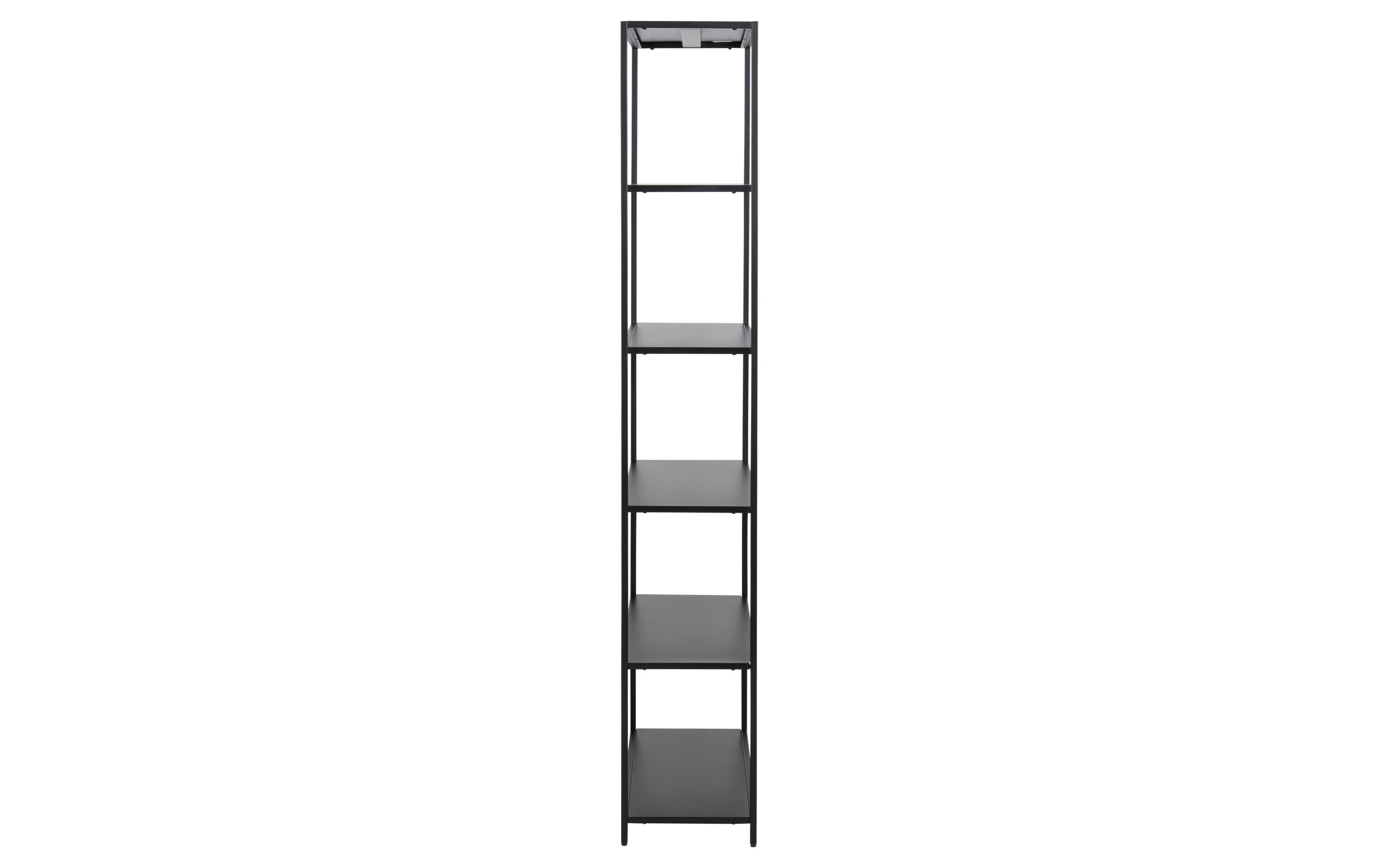 Regal Newcastle 69,5 x 30 x 185 cm, Schwarz<br>Bücherregal