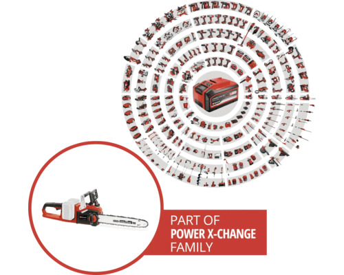 Einhell Power-X-Change GP-LC 36/35 Li accu kettingzaag, zonder accu en lader (2x18V) 35cm