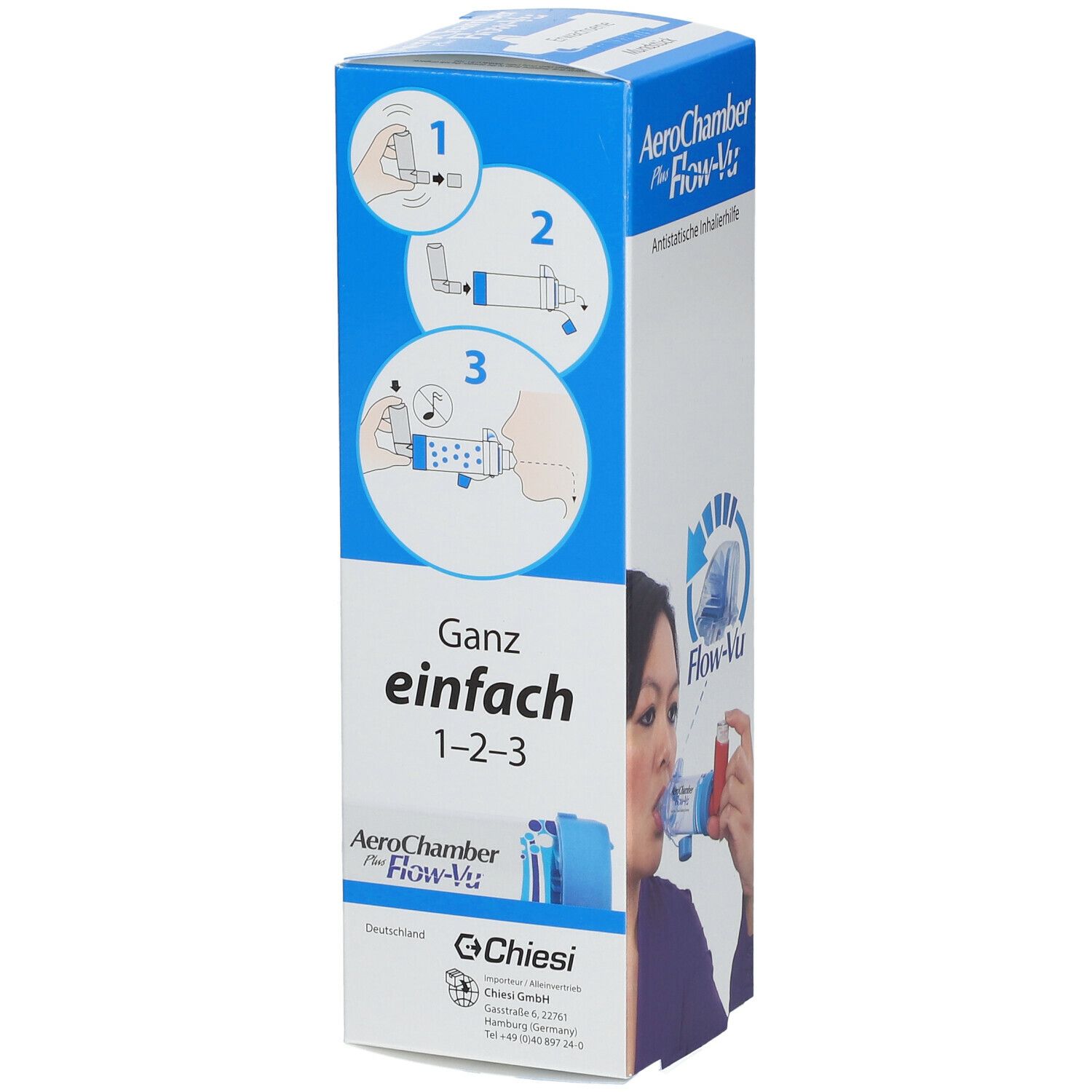 AeroChamber mit Mundstück für Erwachsene und Kinder (ab 5 J.)