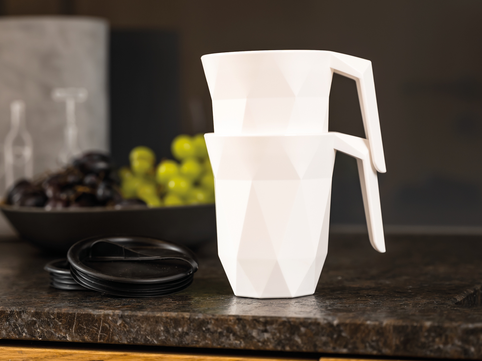 Silwy magnetisch koffiekop met nano-gel-pad en deksel