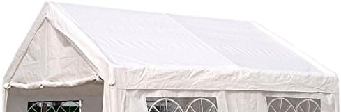 DEGAMO Ersatzdach Dachplane für Profi Partyzelt 3x4 Meter, PVC Weiss 480g/m², incl. Spanngummis …