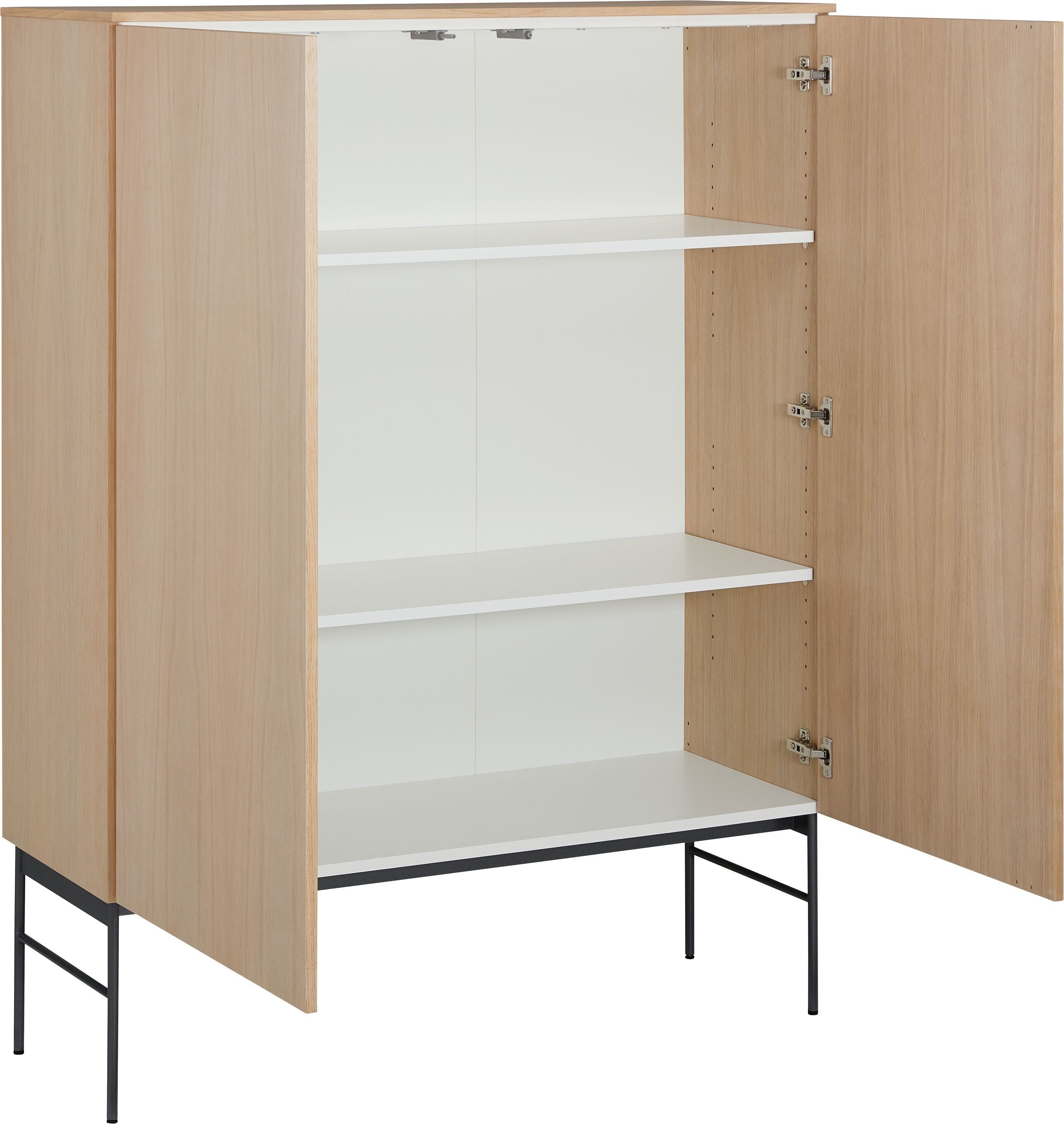TILL Highboard - Eiche hell / B: 112.0 cm x T: 41.0 cm x H: 146.4 cm